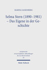 Buchcover Selma Stern (1890-1981) - Das Eigene in der Geschichte