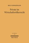 Buchcover Private im Wirtschaftsvölkerrecht