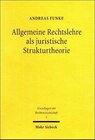 Buchcover Allgemeine Rechtslehre als juristische Strukturtheorie
