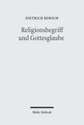 Buchcover Religionsbegriff und Gottesglaube