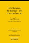 Buchcover Europäisierung des Handels- und Wirtschaftsrechts