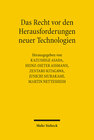 Buchcover Das Recht vor den Herausforderungen neuer Technologien