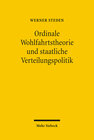 Buchcover Ordinale Wohlfahrtstheorie und staatliche Verteilungspolitik