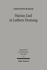 Buchcover Marias Lied in Luthers Deutung