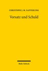 Buchcover Vorsatz und Schuld