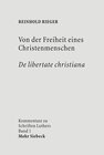Buchcover Von der Freiheit eines Christenmenschen / De libertate christiana