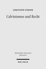 Buchcover Calvinismus und Recht