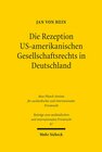 Buchcover Die Rezeption US-amerikanischen Gesellschaftsrechts in Deutschland