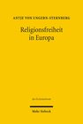 Buchcover Religionsfreiheit in Europa