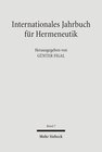 Buchcover Internationales Jahrbuch für Hermeneutik
