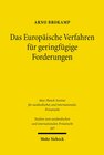 Buchcover Das Europäische Verfahren für geringfügige Forderungen