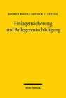 Buchcover Einlagensicherung und Anlegerentschädigung