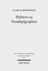 Buchcover Hebrews as Pseudepigraphon