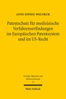 Buchcover Patentschutz für medizinische Verfahrenserfindungen im Europäischen Patentsystem und im US-Recht