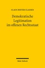Buchcover Demokratische Legitimation im offenen Rechtsstaat