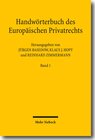 Buchcover Handwörterbuch des Europäischen Privatrechts