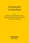 Buchcover Humankapital in Deutschland