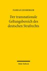 Buchcover Der transnationale Geltungsbereich des deutschen Strafrechts
