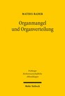 Buchcover Organmangel und Organverteilung