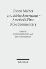 Buchcover Cotton Mather and Biblia Americana - America's First Bible Commentary