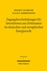 Buchcover Zugangsbeschränkungen für Investitionen aus Drittstaaten im deutschen und europäischen Energierecht