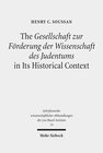 Buchcover The Gesellschaft zur Förderung der Wissenschaft des Judentums in Its Historical Context