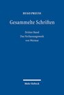 Buchcover Gesammelte Schriften