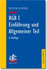 Buchcover BGB I: Einführung und Allgemeiner Teil