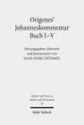 Buchcover Origenes' Johanneskommentar Buch I-V