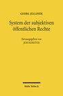 Buchcover System der subjektiven öffentlichen Rechte