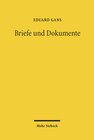 Buchcover Briefe und Dokumente