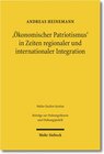 Buchcover 'Ökonomischer Patriotismus' in Zeiten regionaler und internationaler Integration