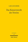 Buchcover Das Konzernrecht des Vereins