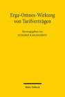 Buchcover Erga-Omnes-Wirkung von Tarifverträgen