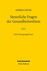 Buchcover Steuerliche Fragen der Gesundheitsreform