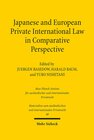 Buchcover Japanese and European Private International Law in Comparative Perspective