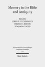 Buchcover Memory in the Bible and Antiquity