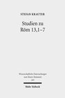 Buchcover Studien zu Röm 13,1-7