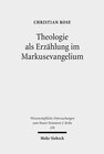 Buchcover Theologie als Erzählung im Markusevangelium