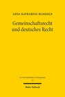 Buchcover Gemeinschaftsrecht und deutsches Recht