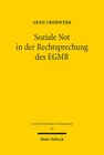 Buchcover Soziale Not in der Rechtsprechung des EGMR