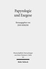 Buchcover Papyrologie und Exegese