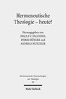 Buchcover Hermeneutische Theologie - heute?