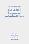 Buchcover Jewish Biblical Interpretation: Medieval and Modern