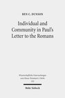 Buchcover Individual and Community in Paul's Letter to the Romans