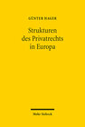 Buchcover Die Strukturen des Privatrechts in Europa