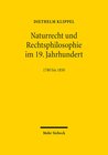 Buchcover Naturrecht und Rechtsphilosophie im 19. Jahrhundert