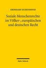 Buchcover Soziale Menschenrechte im Völker-, europäischen und deutschen Recht