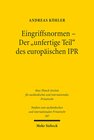 Buchcover Eingriffsnormen - Der "unfertige Teil" des europäischen IPR