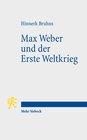 Buchcover Max Weber und der Erste Weltkrieg